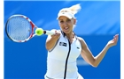 EASTBOURNE, ENGLAND - JUNE 22:  Elena Vesnina of Russia in action during her women's singles final match against Jamie Hampton of the USA on day eight of the AEGON International tennis tournament at Devonshire Park on June 22, 2013 in Eastbourne, England.  (Photo by Jan Kruger/Getty Images)
